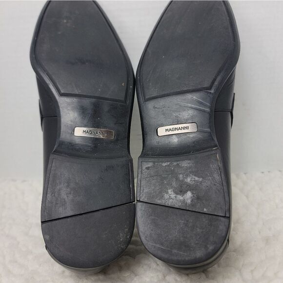 Magnanni Lino Mens Penny Loafer Size 8.5   Black Leather Buckle Shoes main image 5